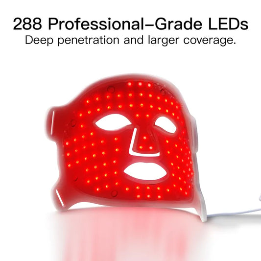 LED Skin Rejuvenation Mask for Brightening & At-Home Facial Care