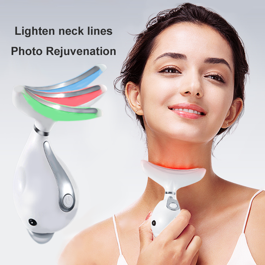 Microcurrent Neck & Face Massager for Smoother-Looking Skin & Daily Skincare