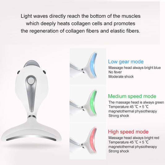 Microcurrent Neck & Face Massager for Smoother-Looking Skin & Daily Skincare