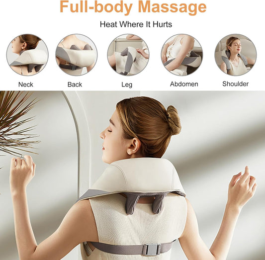 Hands-Free Neck & Shoulder Massager for Deep Relaxation & Everyday Comfort