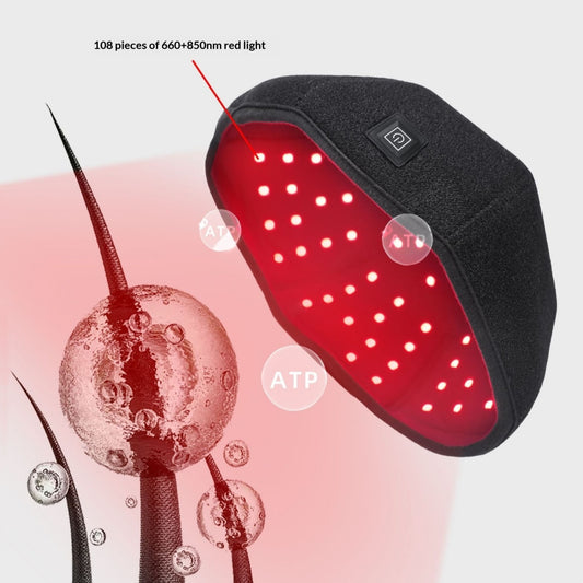 Red Light Hair Care Therapy Cap for Scalp Care & Healthier-Looking Hair